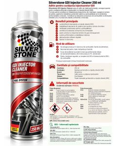 Aditiv curățare injectoare Silverstone 250 ml, pentru motoare pe benzină GDI și convenționale, curățare eficientă