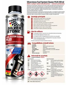 Aditiv curatare sistem alimentare benzina Silverstone Fuel System Cleaner PLUS - 250 ml